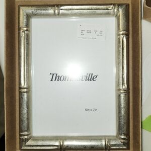 Thomasville Silver Bamboo 5 x 7 Photo Frame New